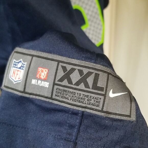 RUSSELL WILSON SEATTLE SEAHAWKS JERSEY MEN'S NIKE NFL SHIRT PULLOVER SIZE XXL - Picture 6 of 6